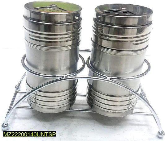 2 Pcs Stainless Steel Spice Rack With stand