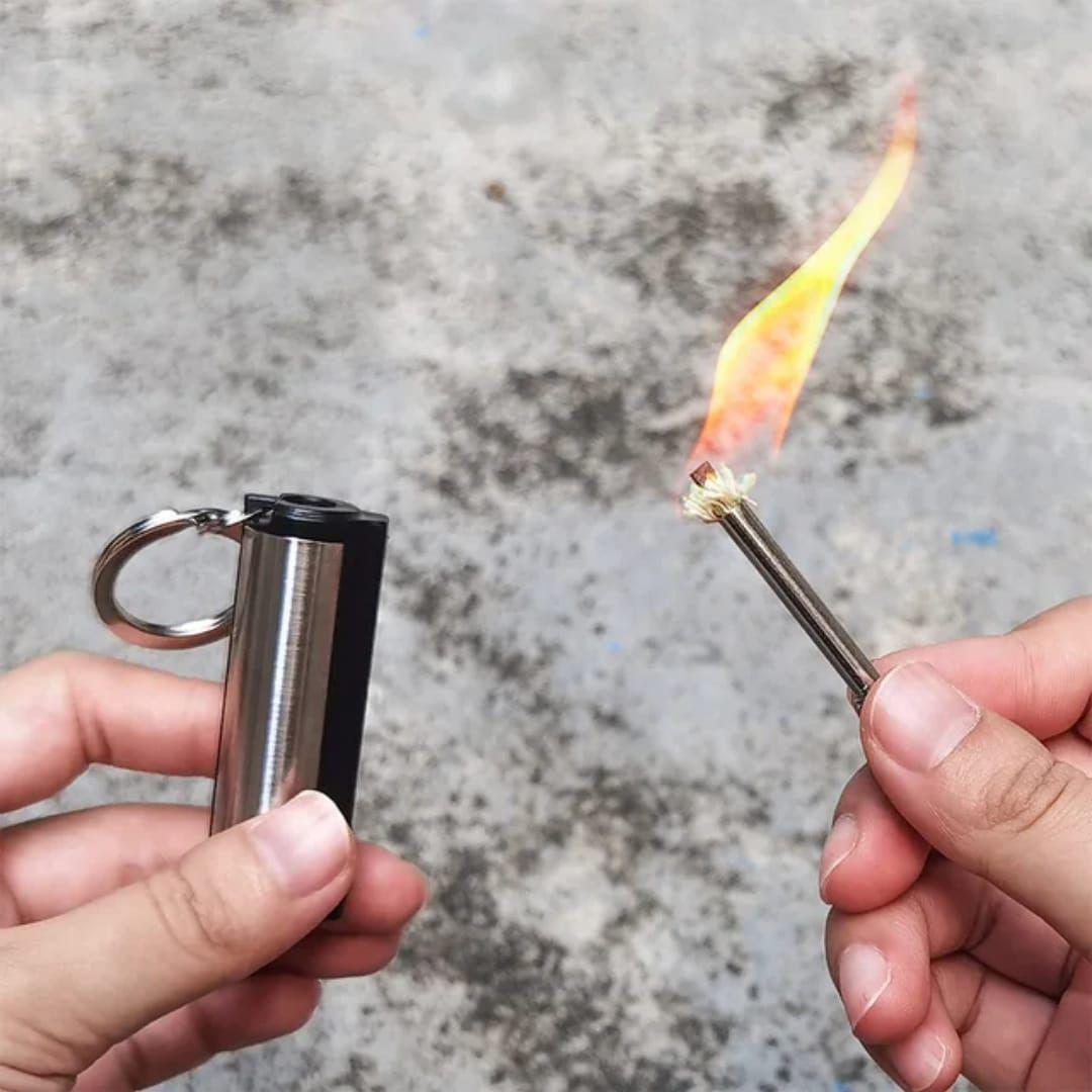 Premium Forever Flint Match Lighter - Refillable Metal Fire Starter
