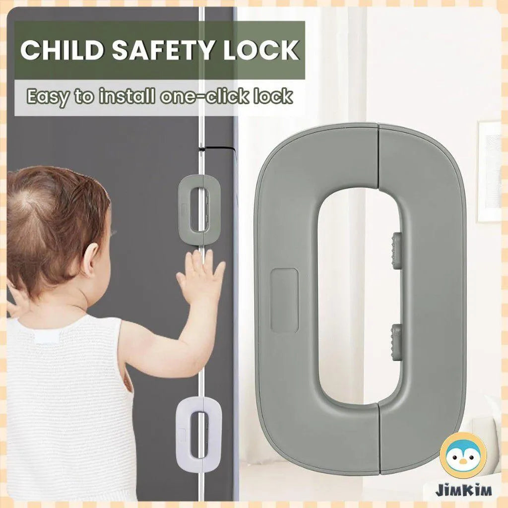 Premium Child Safety Fridge Lock Set - 2 Pieces with Keys