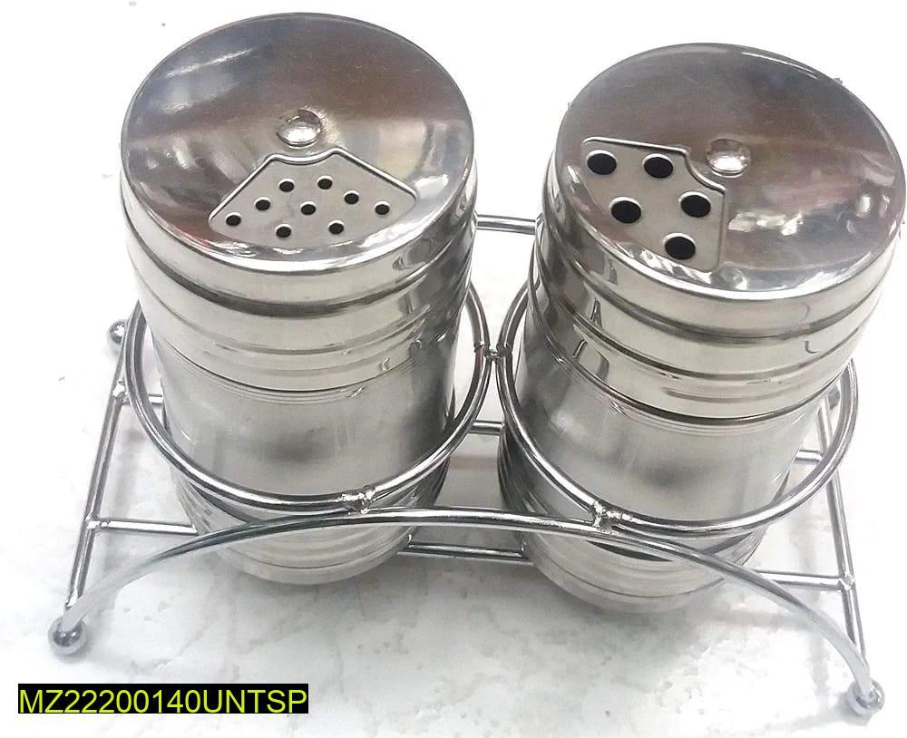 2 Pcs Stainless Steel Spice Rack With stand