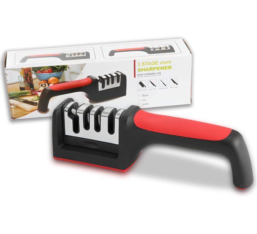Professional Knife Sharpener - Stainless Steel Kitchen Tool