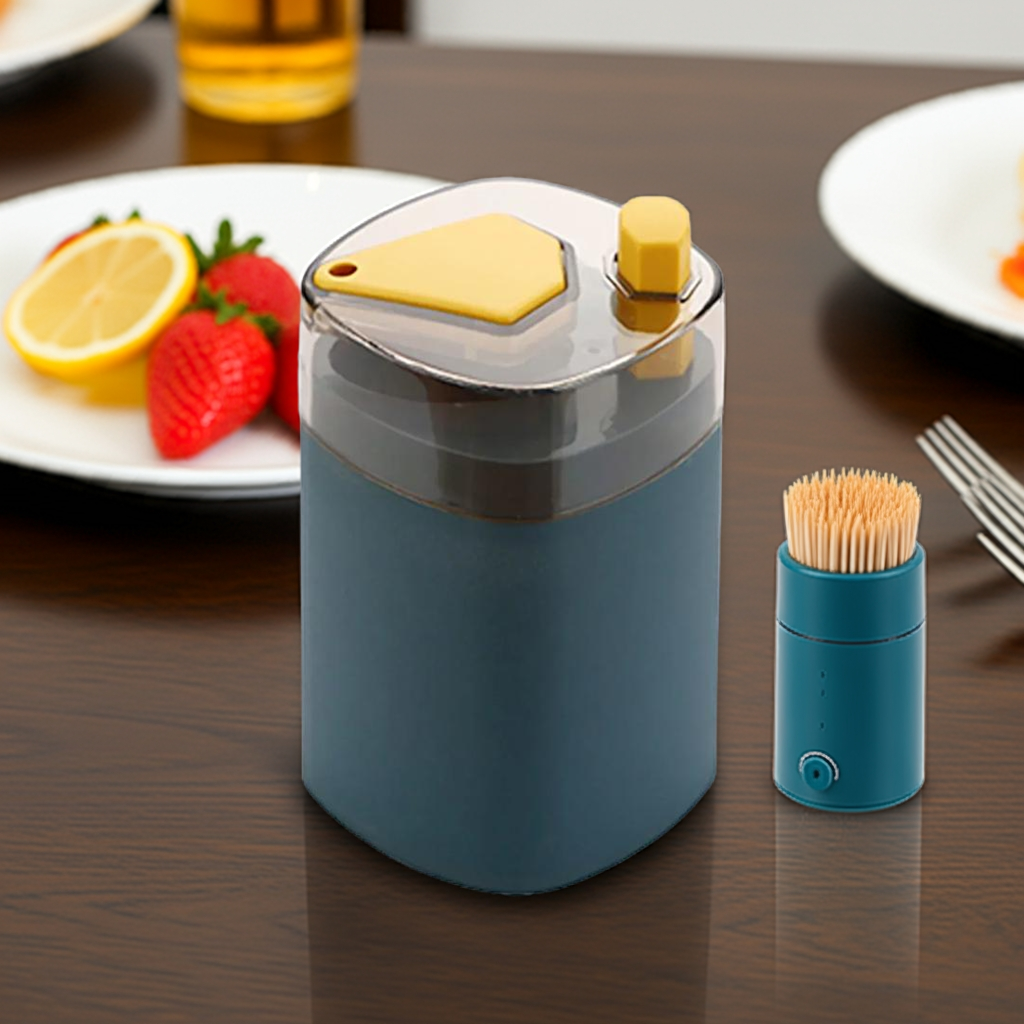 "Automatic Toothpick Dispenser - Hygienic Touch-Free Holder"
