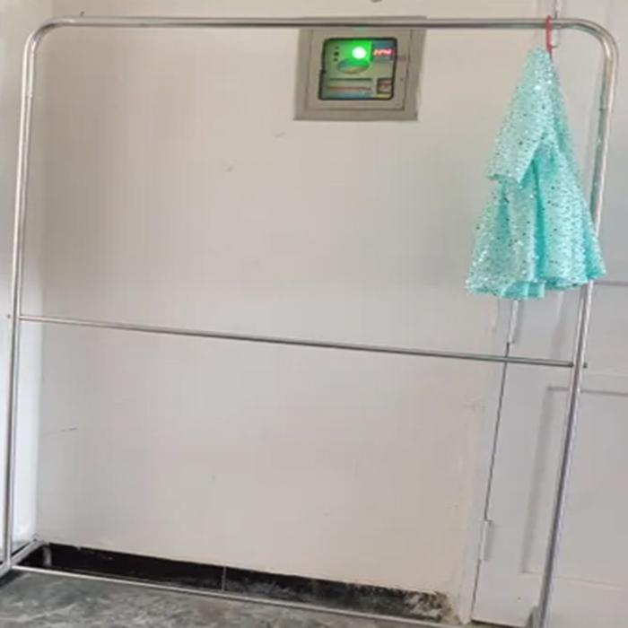 Double Tier Mobile Wardrobe Organizer - Rolling Clothes Rack with Wheels