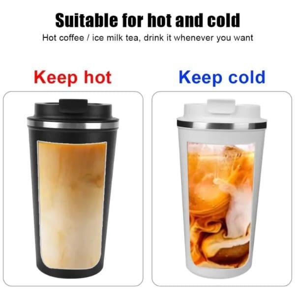 Premium Double Wall Vacuum Travel Coffee Mug - 350ml Insulated Tumbler