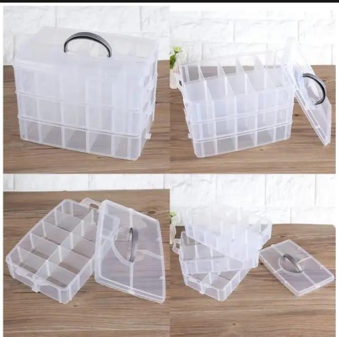 Multi-Purpose Storage Organizer Box - Durable Plastic Container for Home & Office