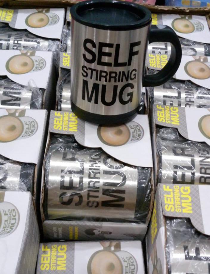 Self Stirring Mug - 1 Pc | Effortlessly Mix Your Drinks with Stainless Steel Innovation