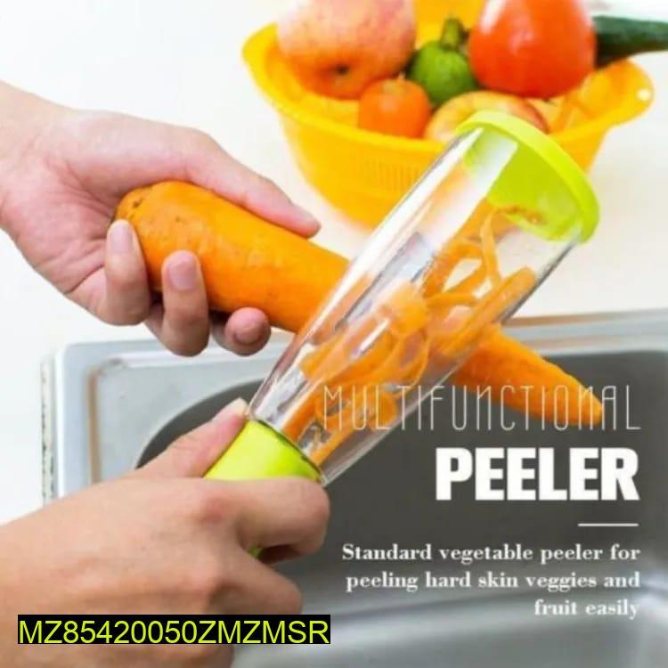 Vegetable Peeler with Container - 2-in-1 Kitchen Tool"