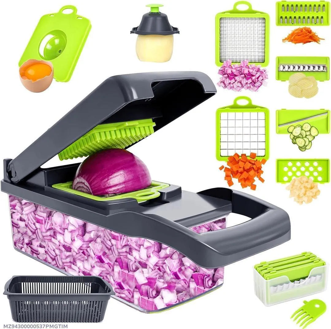 16-Piece Multifunctional Vegetable Cutter Set - Professional Kitchen Slicer