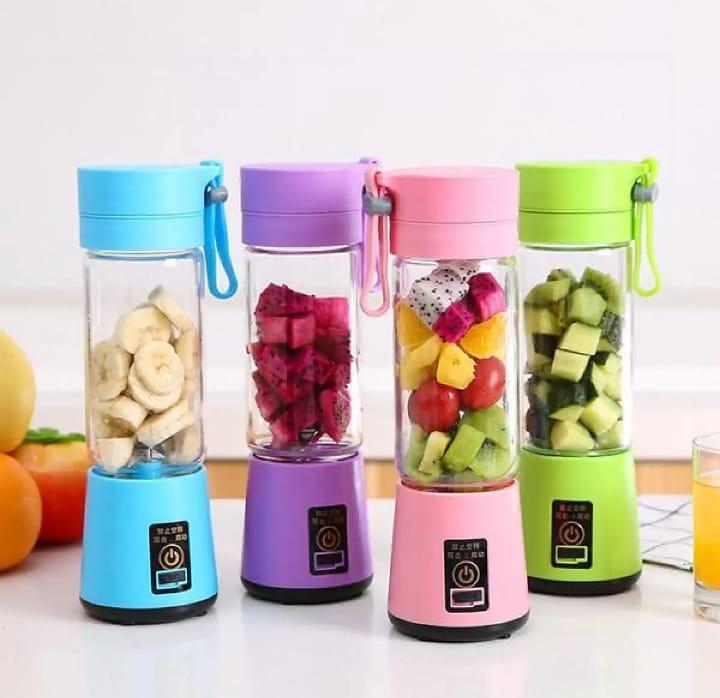 Portable Electric Juicer Blender - USB Rechargeable Personal Smoothie Maker"