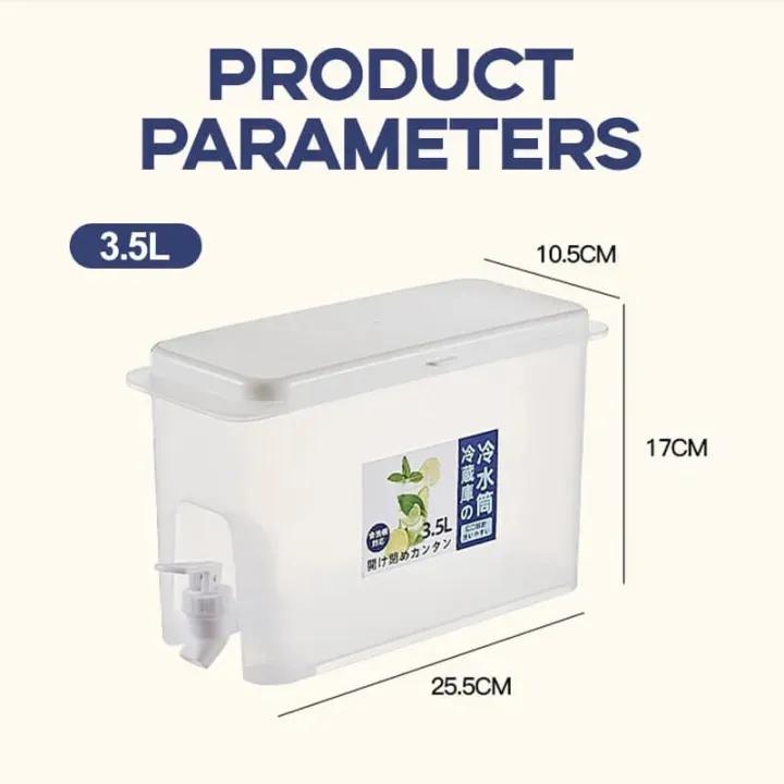 2500ml to 3500ml Refrigerator Cold Water Container with Faucet