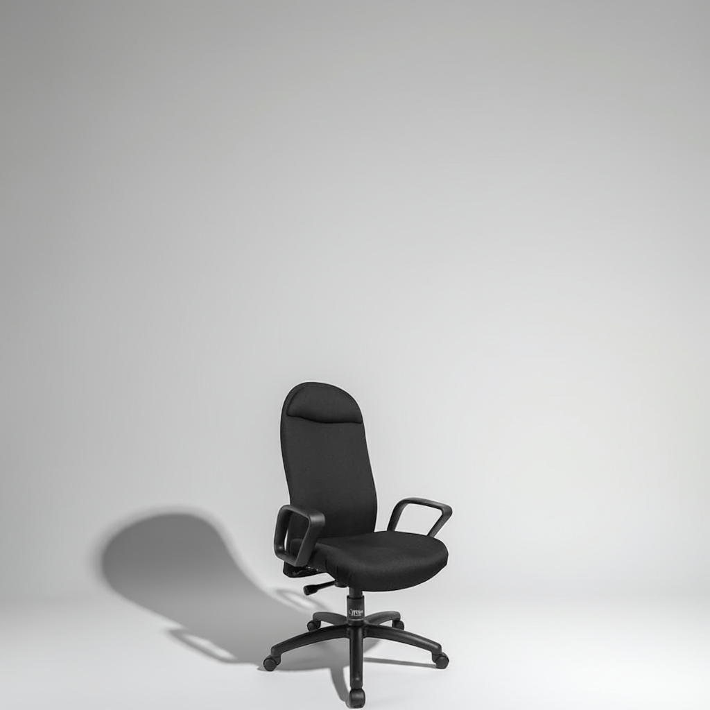 Premium Black Executive Office Chair - Ergonomic Desk Chair with Lumbar Support