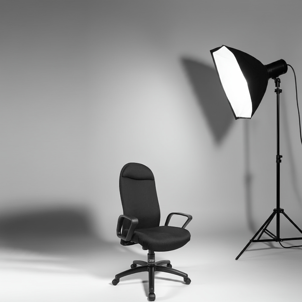 Premium Black Executive Office Chair - Ergonomic Desk Chair with Lumbar Support