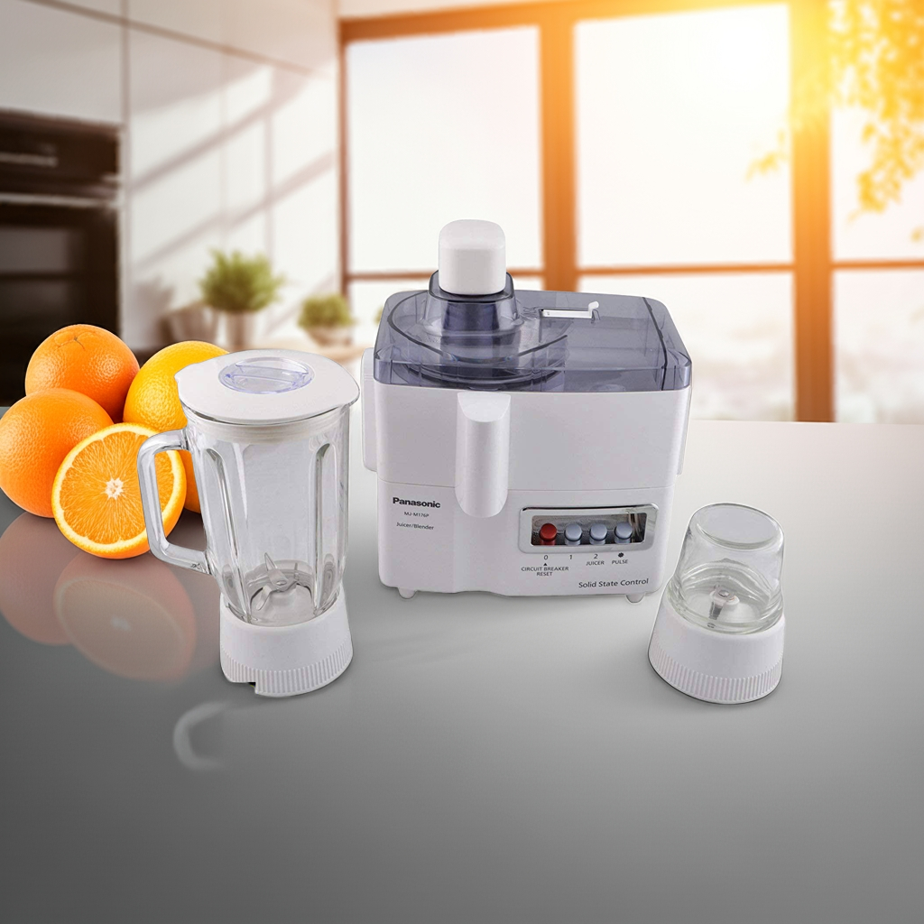 "3-in-1 Electric Juicer Blender - Multi-Function Kitchen Appliance"