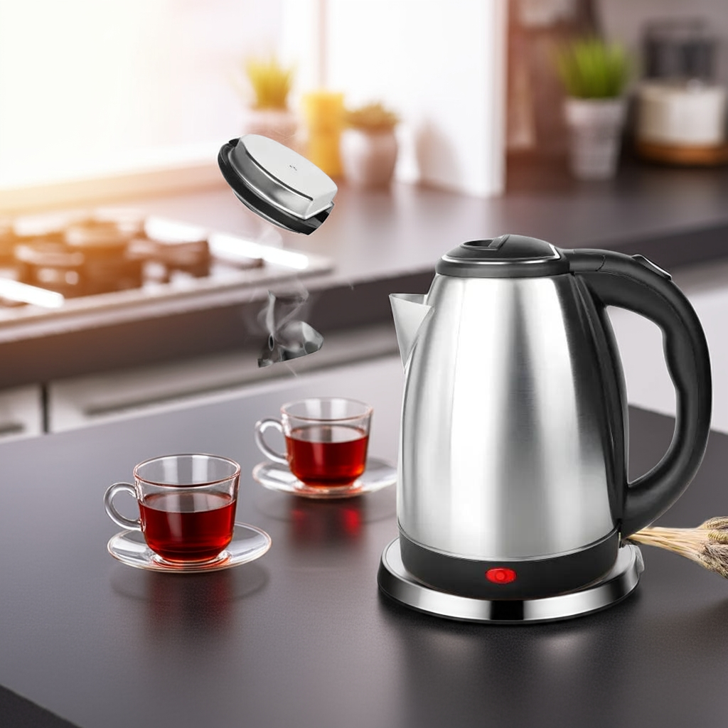 Electric Kettle 1.8L - Fast Boiling Stainless Steel Water Kettle"