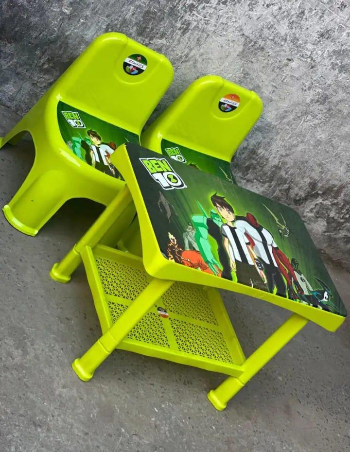 Kids Study Table Set - 2 Chairs & 1 Table | Compact Learning Furniture