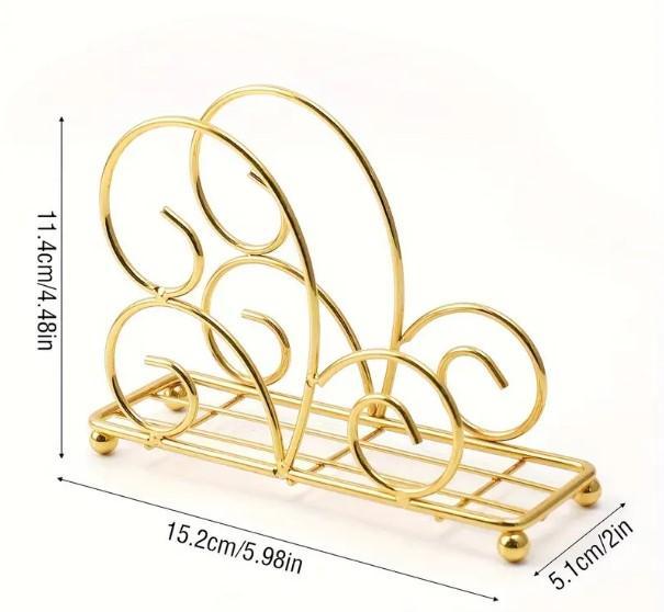 Antique Design Iron Tissue Stand - Vintage Napkin Holder for Kitchen & Dining