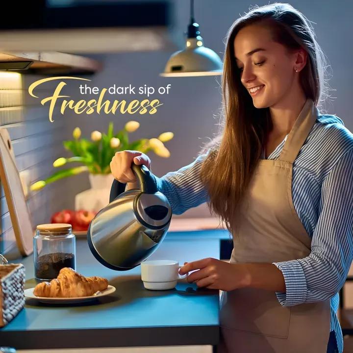 Electric Kettle 1.8L - Fast Boiling Stainless Steel Water Kettle"