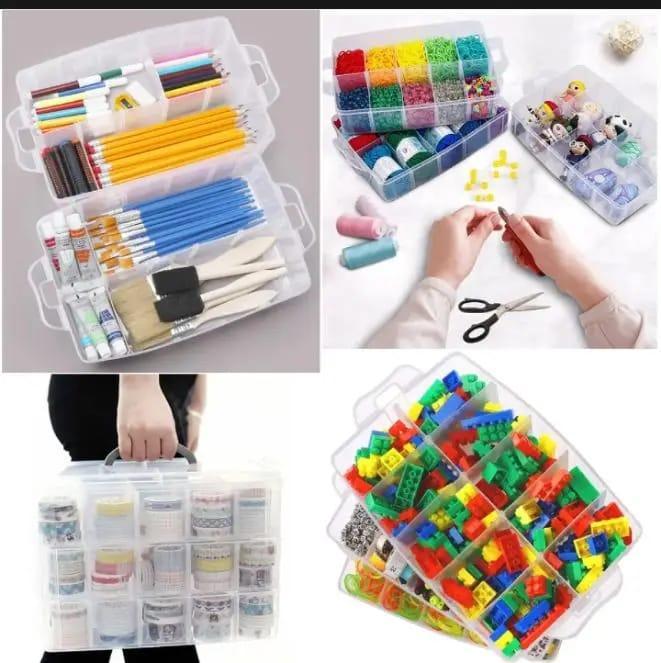 Multi-Purpose Storage Organizer Box - Durable Plastic Container for Home & Office