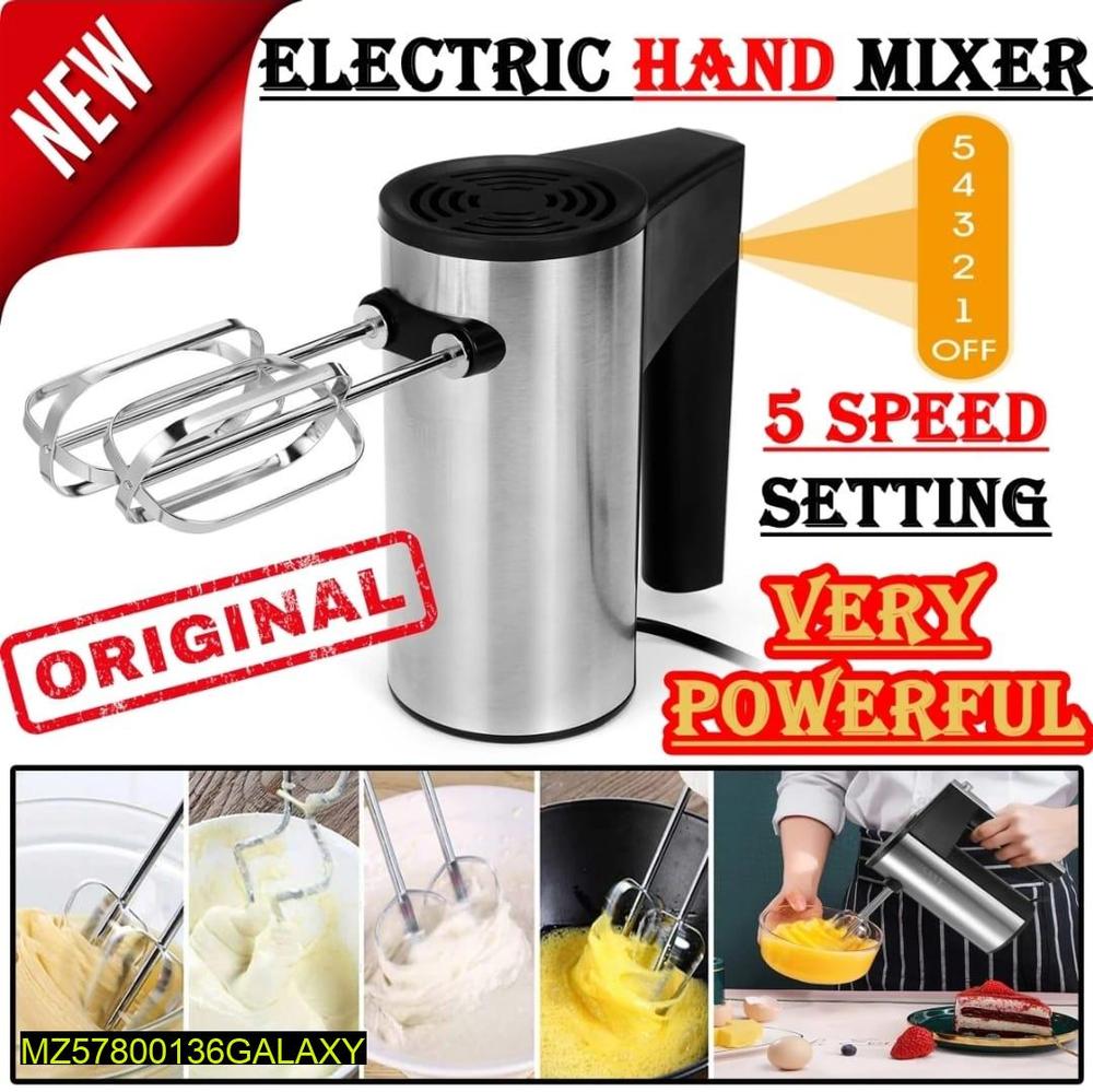 Electric Hand Mixer 450W - 5-Piece Baking Set with Beaters