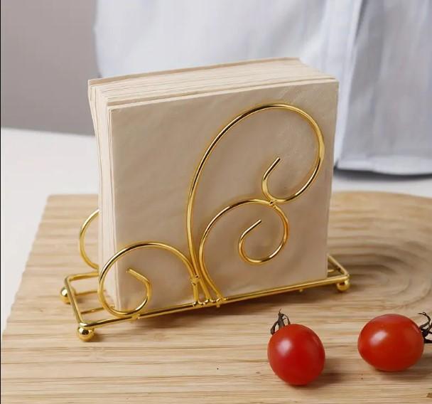 Antique Design Iron Tissue Stand - Vintage Napkin Holder for Kitchen & Dining