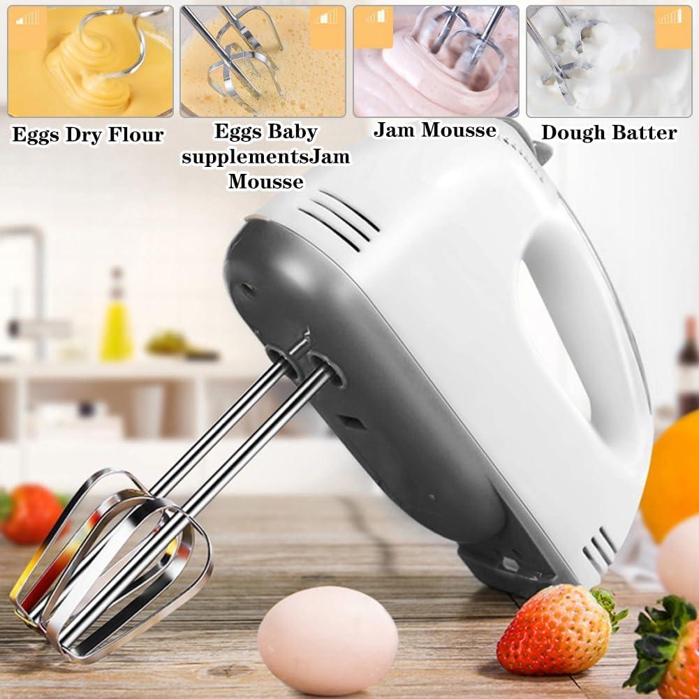 Electric Hand Mixer - Stainless Steel Kitchen Appliance