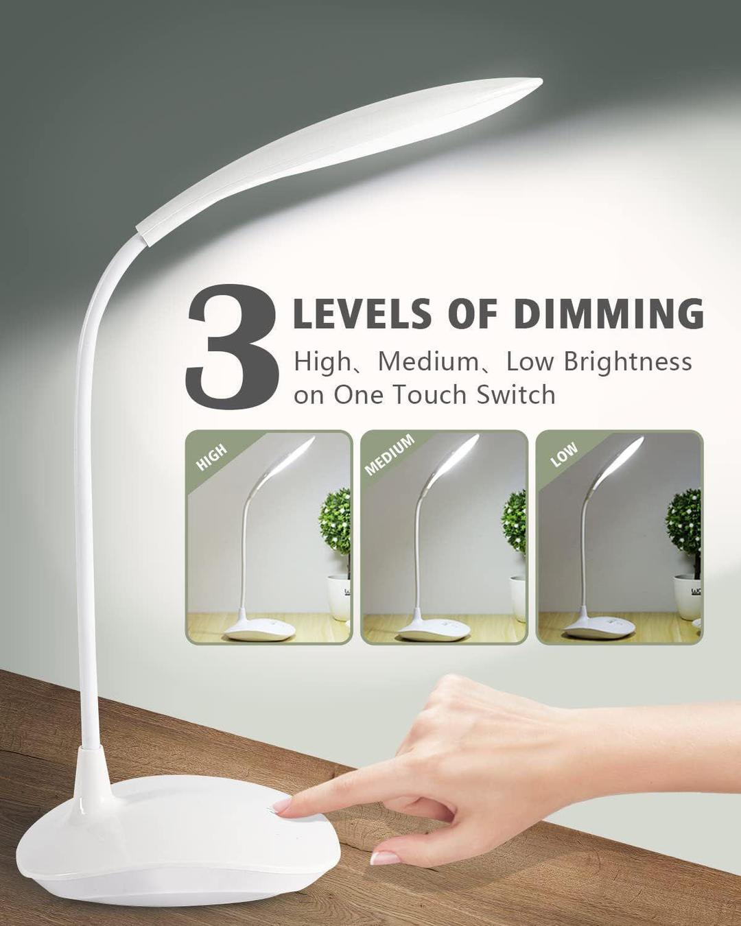 Rechargeable LED Desk Lamp - Adjustable Multicolor Table Light