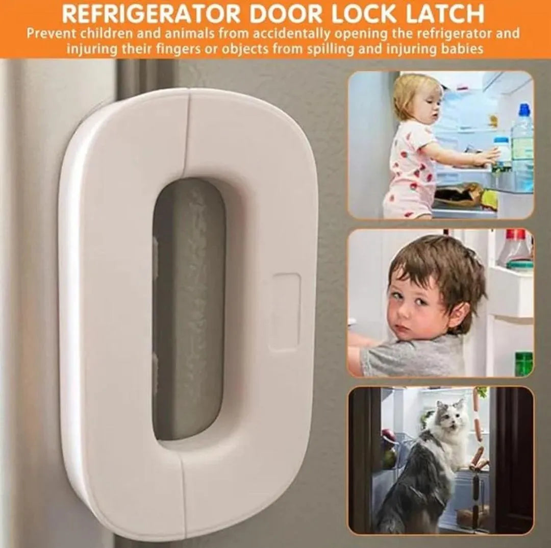 Premium Child Safety Fridge Lock Set - 2 Pieces with Keys