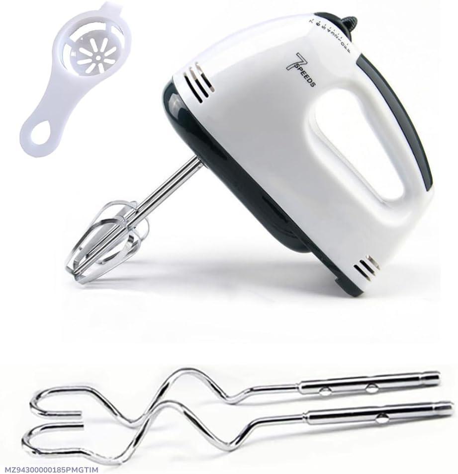 Electric Hand Mixer - Stainless Steel Kitchen Appliance
