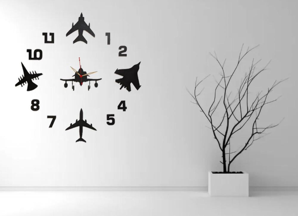 Air Force Wooden Wall Clock - Large 32 Inch Military Design | Home Decor