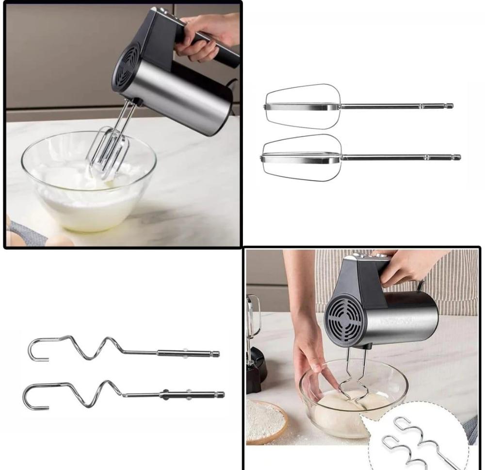 Electric Hand Mixer 450W - 5-Piece Baking Set with Beaters