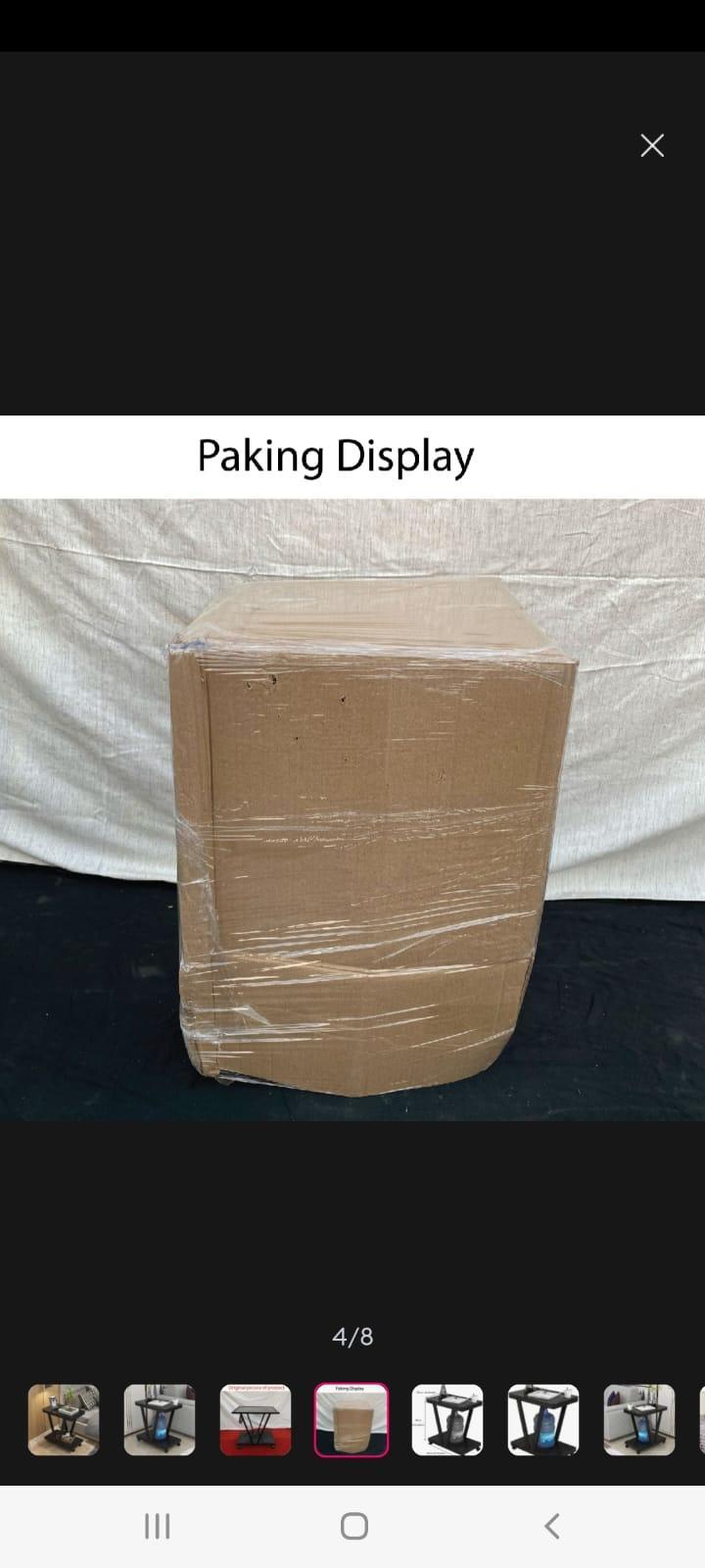 Stylish Black Coffee Table - Premium Wood & Iron Living Room Centerpiece