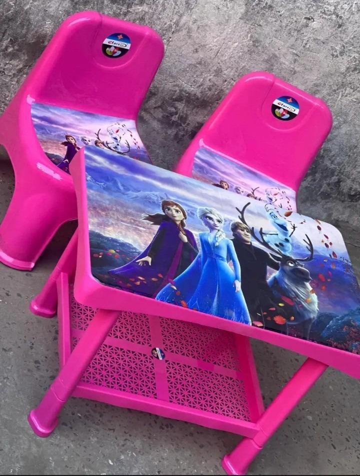 Kids Study Table Set - 2 Chairs & 1 Table | Compact Learning Furniture