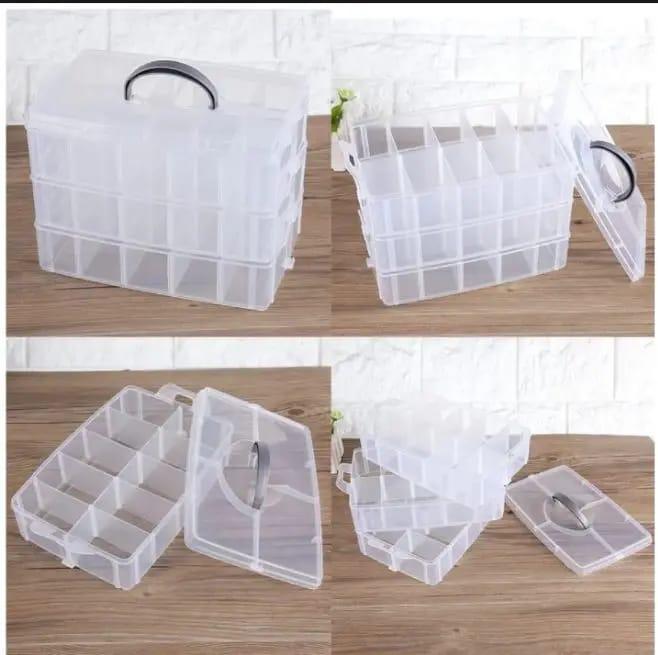 Multi-Purpose Storage Organizer Box - Durable Plastic Container for Home & Office