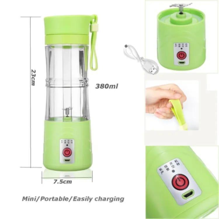 Portable Electric Juicer Blender - USB Rechargeable Personal Smoothie Maker"