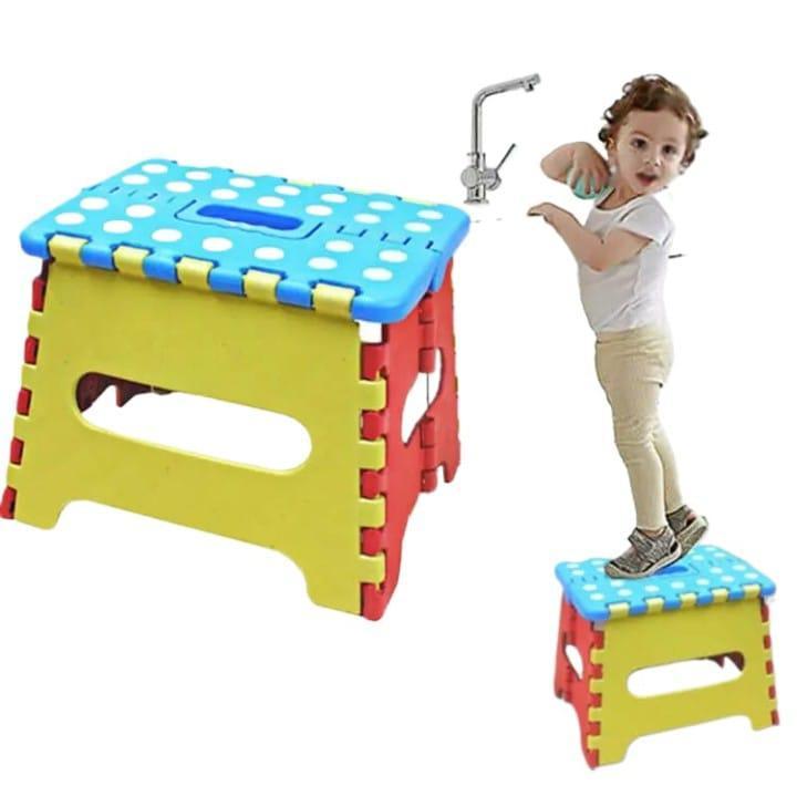Portable Folding Step Stool for Kids - Lightweight Collapsible Chair | Multi-Use
