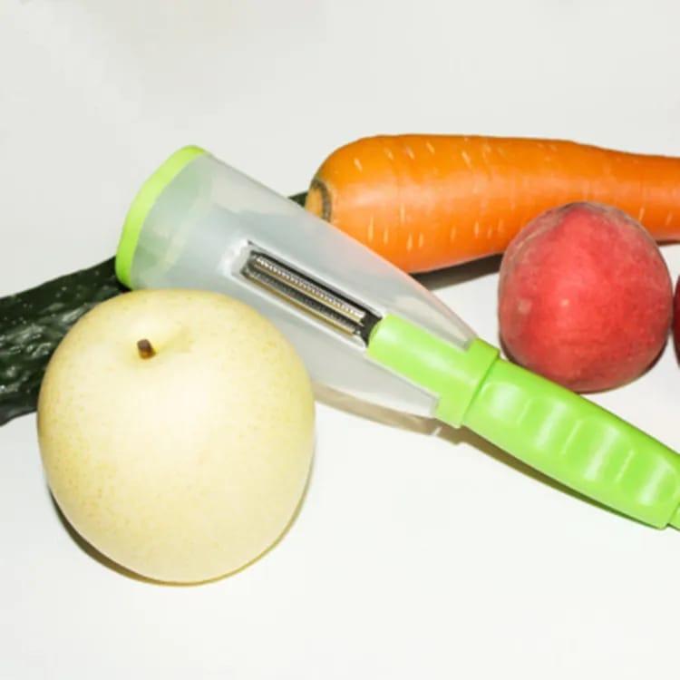 Vegetable Peeler with Container - 2-in-1 Kitchen Tool"