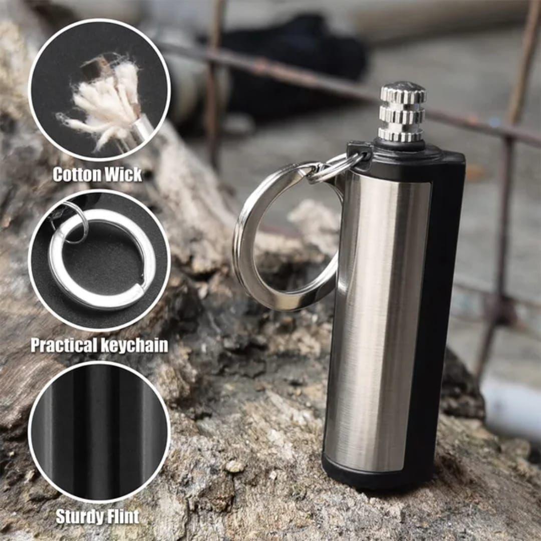 Premium Forever Flint Match Lighter - Refillable Metal Fire Starter