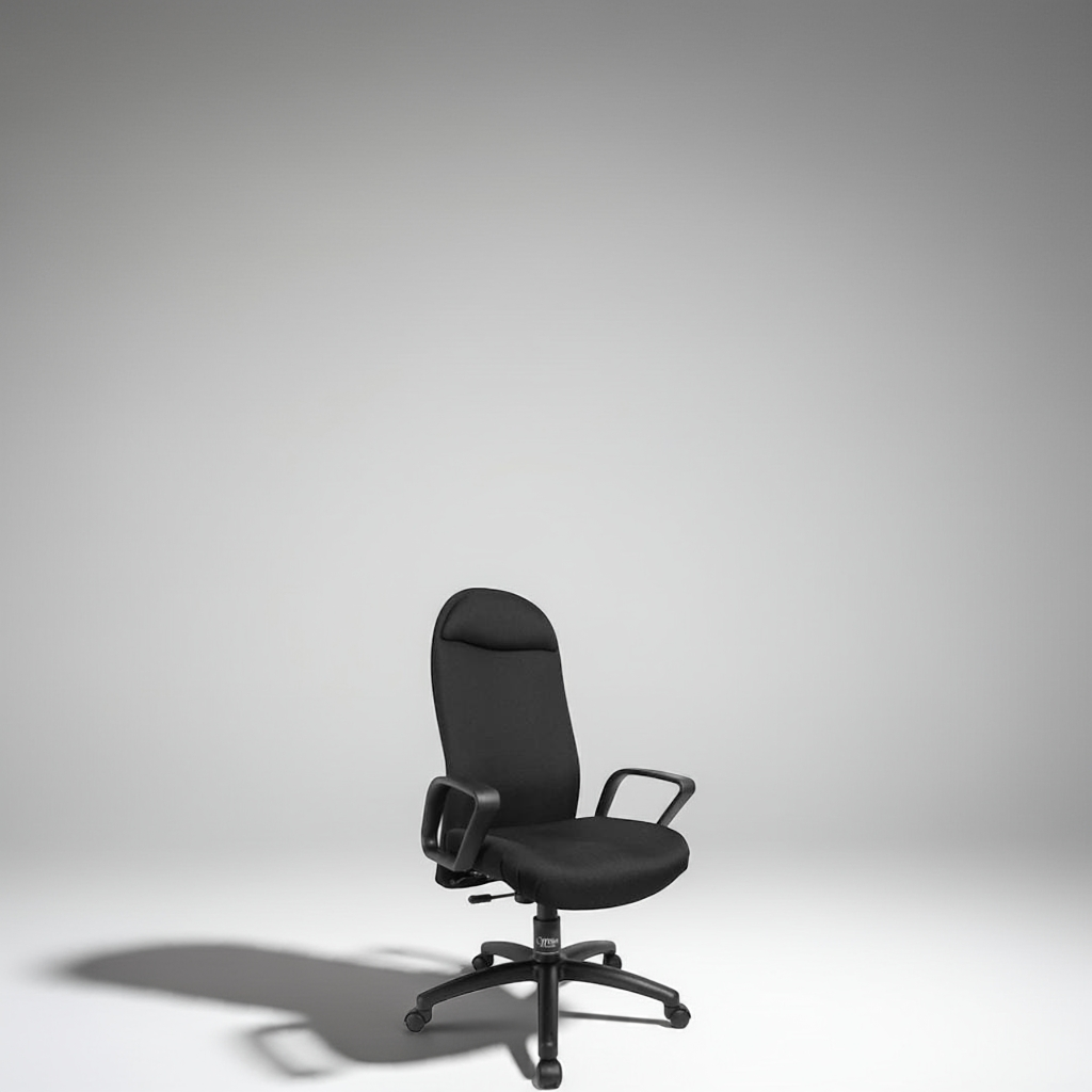 Premium Black Executive Office Chair - Ergonomic Desk Chair with Lumbar Support