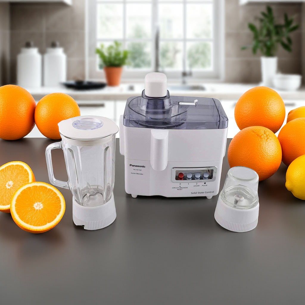"3-in-1 Electric Juicer Blender - Multi-Function Kitchen Appliance"