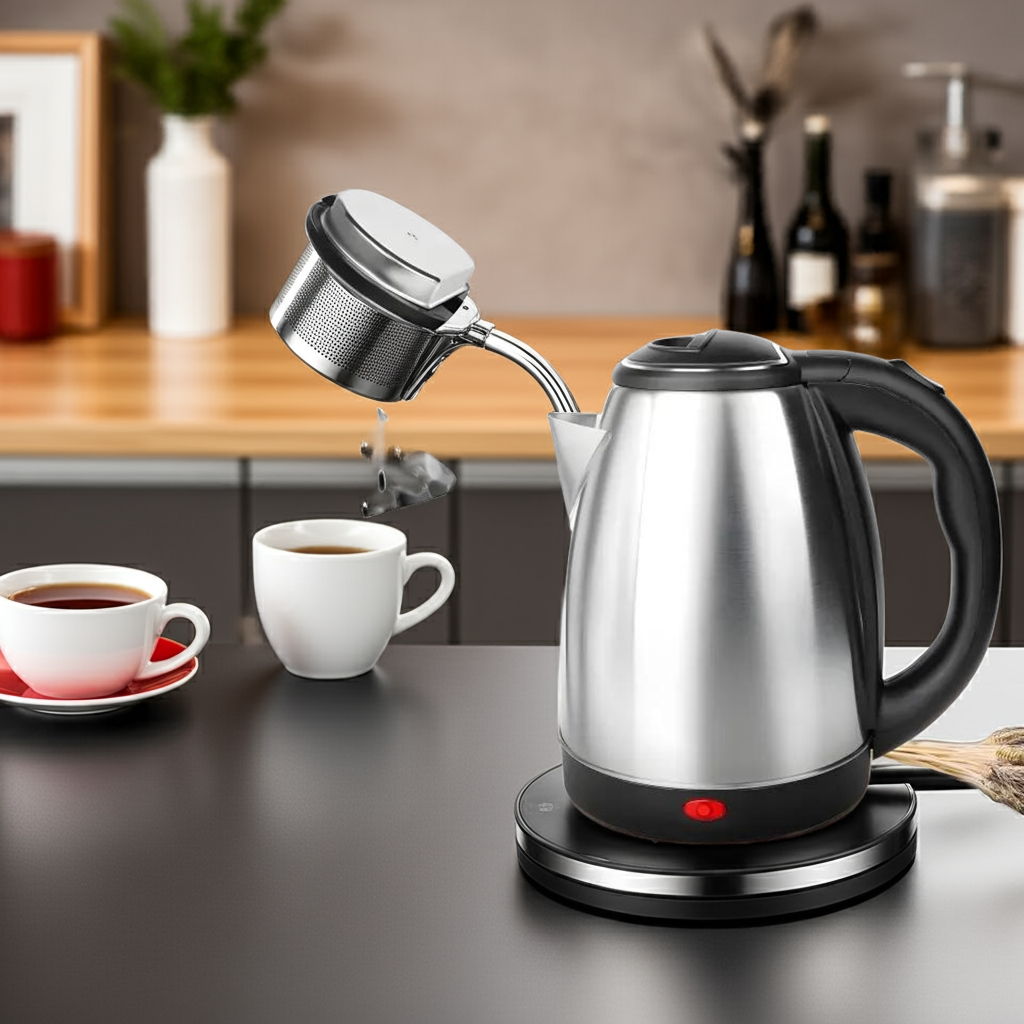 Electric Kettle 1.8L - Fast Boiling Stainless Steel Water Kettle"
